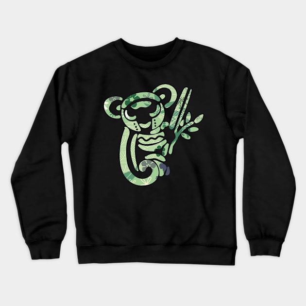 Bamboo Green I Give Koality and Koalified Hugs Australian Koala Bear Australian Native Animals Crewneck Sweatshirt by Mochabonk